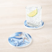 Sky Fee Asparas und Unicorn Sandstein Untersetzer (Seite)