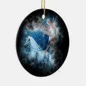 Sky Fee Asparas und Unicorn Vignette Keramikornament (Rechts)