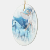 Sky Fee Asparas und Unicorn Vignette Keramikornament (Links)