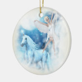 Sky Fee Asparas und Unicorn Vignette Keramikornament (Links)