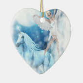 Sky Fee Asparas und Unicorn Vignette Keramikornament (Rechts)