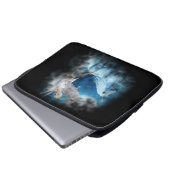 Sky Fee Asparas und Unicorn Vignette Laptopschutzhülle (Vorne Knopf)