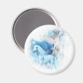 Sky Fee Asparas und Unicorn Vignette Magnet (Vorderseite/Rückseite)