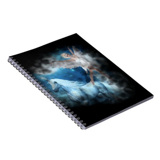 Sky Fee Asparas und Unicorn Vignette Notizblock (Rechte Seite)