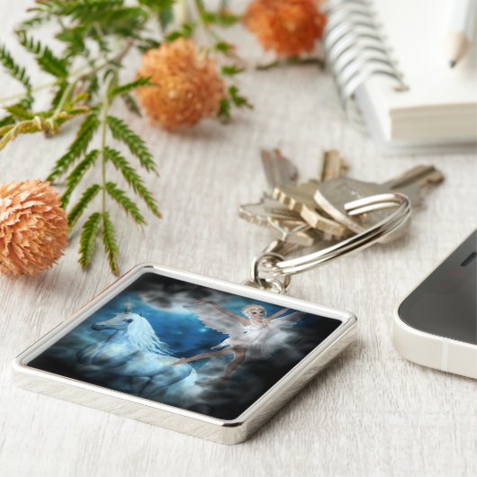 Sky Fee Asparas und Unicorn Vignette Schlüsselanhänger (Seite)