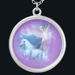 Sky Fee Asparas und Unicorn Vignette Versilberte Kette<br><div class="desc">Sky Fee Asparas und Unicorn Vignette Unter dem Vollmond und den Sternen im Mitternachtshimmel - gibt es einen Fee-Pool, der mit reinem Wasser aus dem magischen Einhornwasserfall gefüllt ist. Hier finden Sie das Unicorn, Sky Fee Asparas und Unicorn Lunaria, tanzen in den Gewässern mit der schönsten Asparas Sky Dancer Fee....</div>