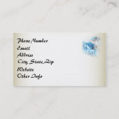 Sky Fee Asparas und Unicorn Vignette Visitenkarte (Rückseite)