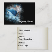 Sky Fee Asparas und Unicorn Vignette Visitenkarte (Vorne/Hinten)