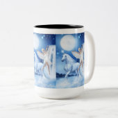 Sky Fee Asparas und Unicorn Zweifarbige Tasse (VorderseiteRechts)