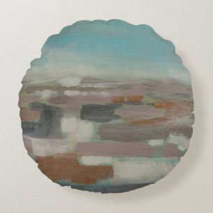 Sky Field II Rundes Kissen