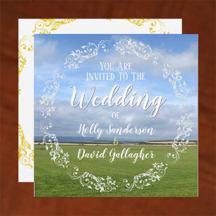 Sky & Fields Design Wedding Einladung