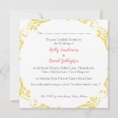 Sky & Fields Design Wedding Einladung (Rückseite)