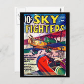 Sky Fighters - Nov 1937a_Pulp Art Postkarte (Vorne/Hinten)