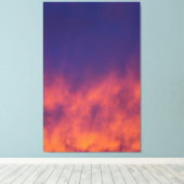 Sky Fire Leinwanddruck (Insitu (Holzboden))
