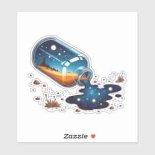 Sky-Flasche Aufkleber