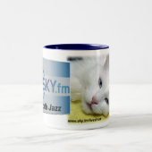 Sky.fm machen Jazz-Liveshow-Tasse glatt Zweifarbige Tasse (Mittel)