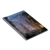 Sky Forest Futuristic Drone City Notebook Notizblock (Rechte Seite)