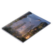 Sky Forest Futuristic Drone City Notebook Notizblock (Linke Seite)
