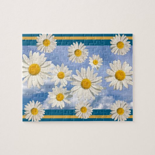 Sky full of daisies puzzle. puzzle (Horizontal)