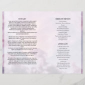 Sky  Funeral Program template (Rückseite)