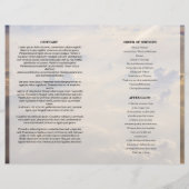 Sky Funeral Program template (Rückseite)