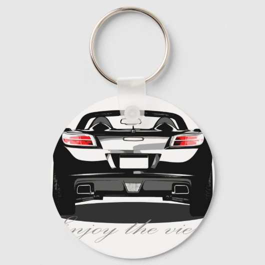 Sky "Genießen Sie die Aussicht." Schlüsselanhänger (Vorderseite)