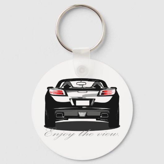 Sky "Genießen Sie die Aussicht." Schlüsselanhänger (Vorderseite)