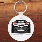 Sky "Genießen Sie die Aussicht." Schlüsselanhänger (Vorderseite)