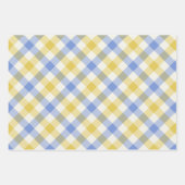Sky Gingham Geschenkpapier Set (Vorderseite)