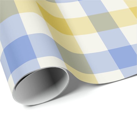 Sky Gingham - Wrapping Paper Geschenkpapier (Rolleneckpunkt)