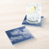 Sky Glasuntersetzer (Schrägansicht)