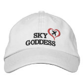 Sky Goddess Typografie, Wanderlust, Einfach Bestickte Baseballkappe (Vorderseite)
