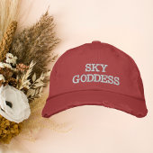Sky Goddess Typografie, Wanderlust, Einfach Bestickte Baseballkappe