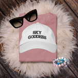 Sky Goddess Typografie, Wanderlust, Einfach Bestickte Baseballkappe<br><div class="desc">Sky Goddess Typografie,  Wanderlust,  einfache bestickte Baseballkappe. Mit unserem Wanderlust-Cap lassen Sie Ihre Abenteuerlust entfalten. Dieses stilvolle Cap zeichnet sich durch ein Design aus,  das für jeden Reisenden das Herz bezaubert. Das Copyright steigt in Stildesigns.</div>