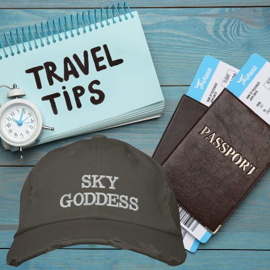 Sky Goddess Typografie, Wanderlust, Einfach Bestickte Baseballkappe