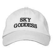 Sky Goddess Typografie, Wanderlust, Einfach Bestickte Baseballkappe (Vorderseite)