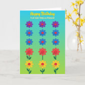 Sky Green Geburtstagskarte Karte (Gelbe Blume)