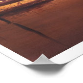 "Sky Harbour" Flugzeug Wasserfarbe Poster (Ecke)