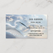 Sky Heron Beerdigung Director Business Card Visitenkarte (Vorderseite)