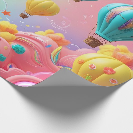 Sky High Balloon Geschenkpapier (Ecke)
