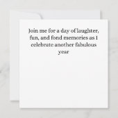 Sky High Celebrations: Ein Ausbruch des Geburtstag Einladung (Rückseite)