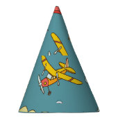 Sky High: Retro Flugzeug Design Partyhütchen (Rechts)