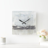 Sky Horizon - Neutral Colors Quadratische Wanduhr (Zuhause)