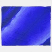 Sky in Deep Blue Fleecedecke (Vorderseite (Horizontal))