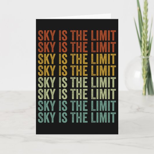 Sky Is The Limit Rock Mountain Karte (Vorderseite)