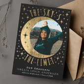 Sky ist das Limit Abschluss Foto Announcement Card Einladung