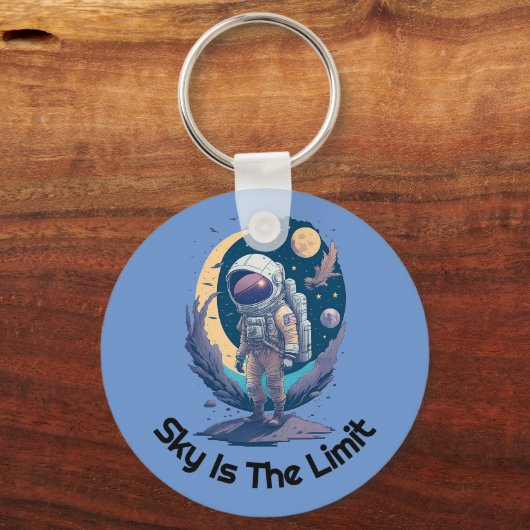 Sky ist das Limit Astronaut Schlüsselanhängers Per Schlüsselanhänger (Vorderseite)