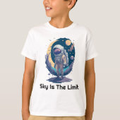 Sky ist das Limit Astronaut T - Shirt Perfektes Ge (Vorderseite)