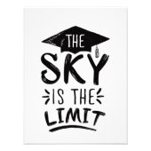 Sky ist das Limit Clever Abschluss Captions Niedli Fotodruck (Vorne)