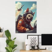 Sky ist das Limit: große Wuchtelfinen Poster (Heimbüro)